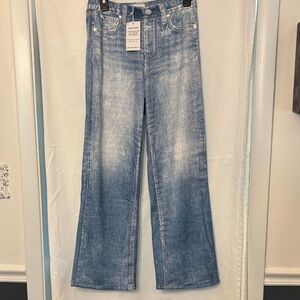 Women's Blue Flare Sweatpant Jeans